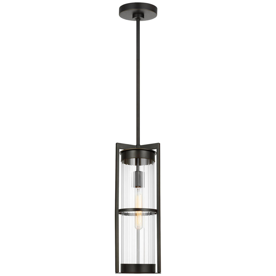 Sea Gull Lighting Alcona 1-Light Outdoor Pendant Lantern without Bulb