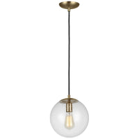 Sea Gull Lighting Leo - Hanging Globe 1-Light Pendant - Steel