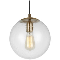 Sea Gull Lighting Leo - Hanging Globe 1-Light Pendant - Steel