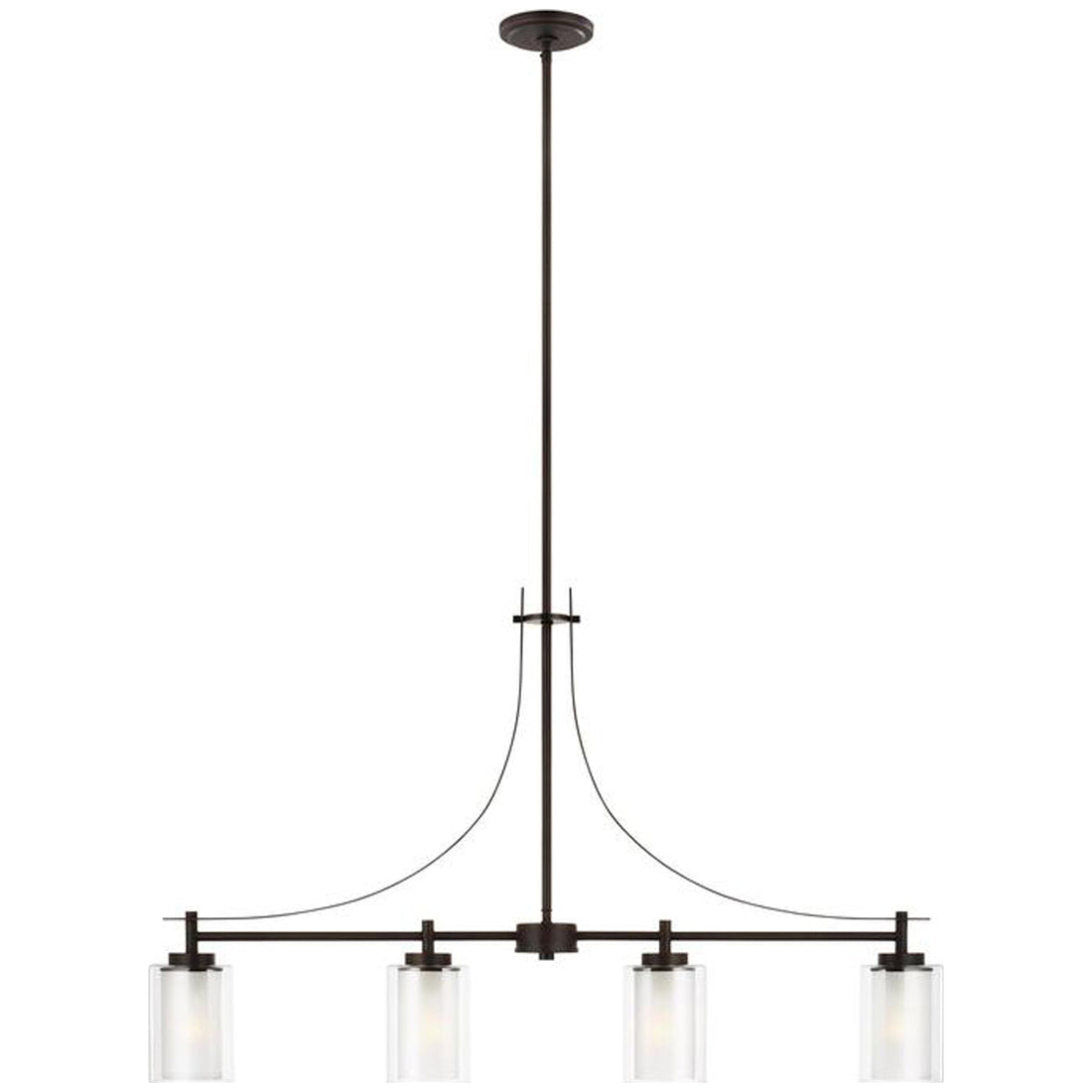 Sea Gull Lighting Elmwood Park 4-Light Island Pendant without Bulb