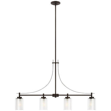 Sea Gull Lighting Elmwood Park 4-Light Island Pendant without Bulb