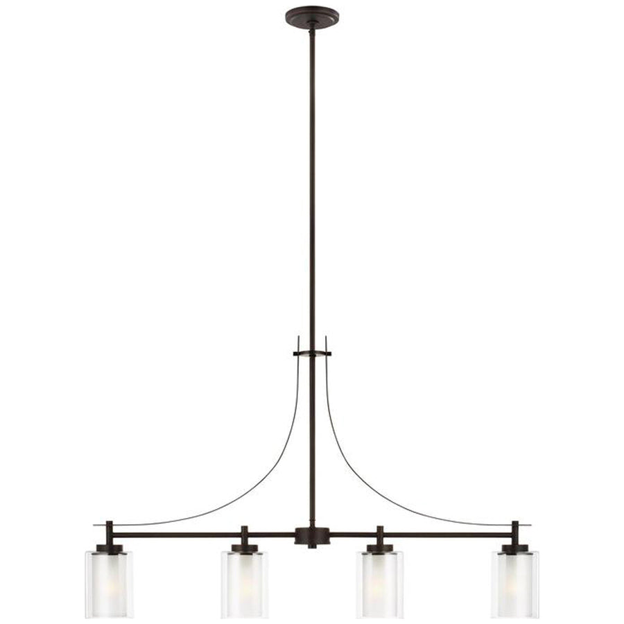 Sea Gull Lighting Elmwood Park 4-Light Island Pendant without Bulb