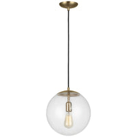 Sea Gull Lighting Leo - Hanging Globe 1-Light Pendant - Steel