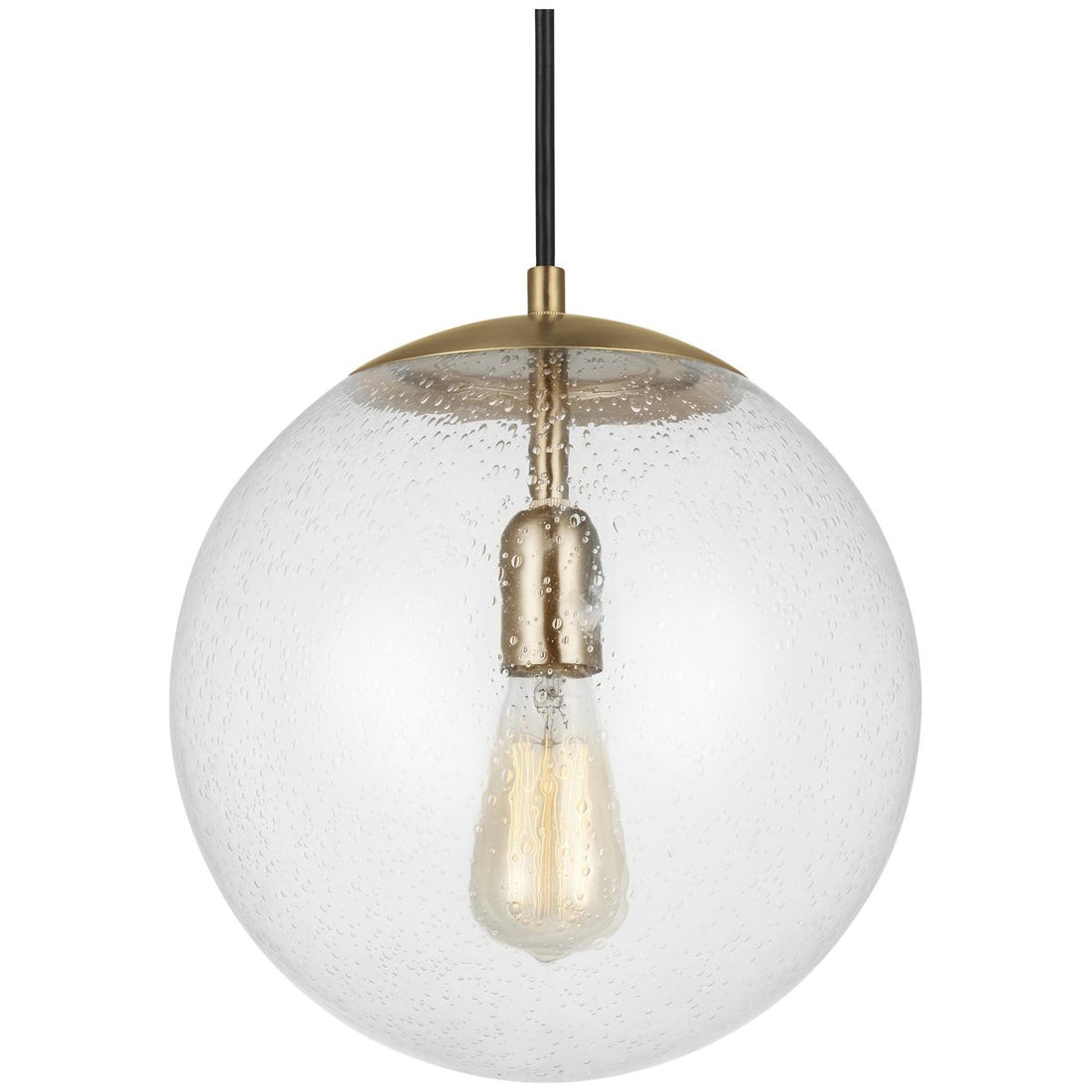 Sea Gull Lighting Leo - Hanging Globe 1-Light Pendant - Steel