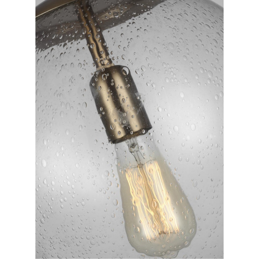 Sea Gull Lighting Leo - Hanging Globe 1-Light Pendant - Steel