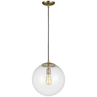 Sea Gull Lighting Leo - Hanging Globe 1-Light Pendant - Steel