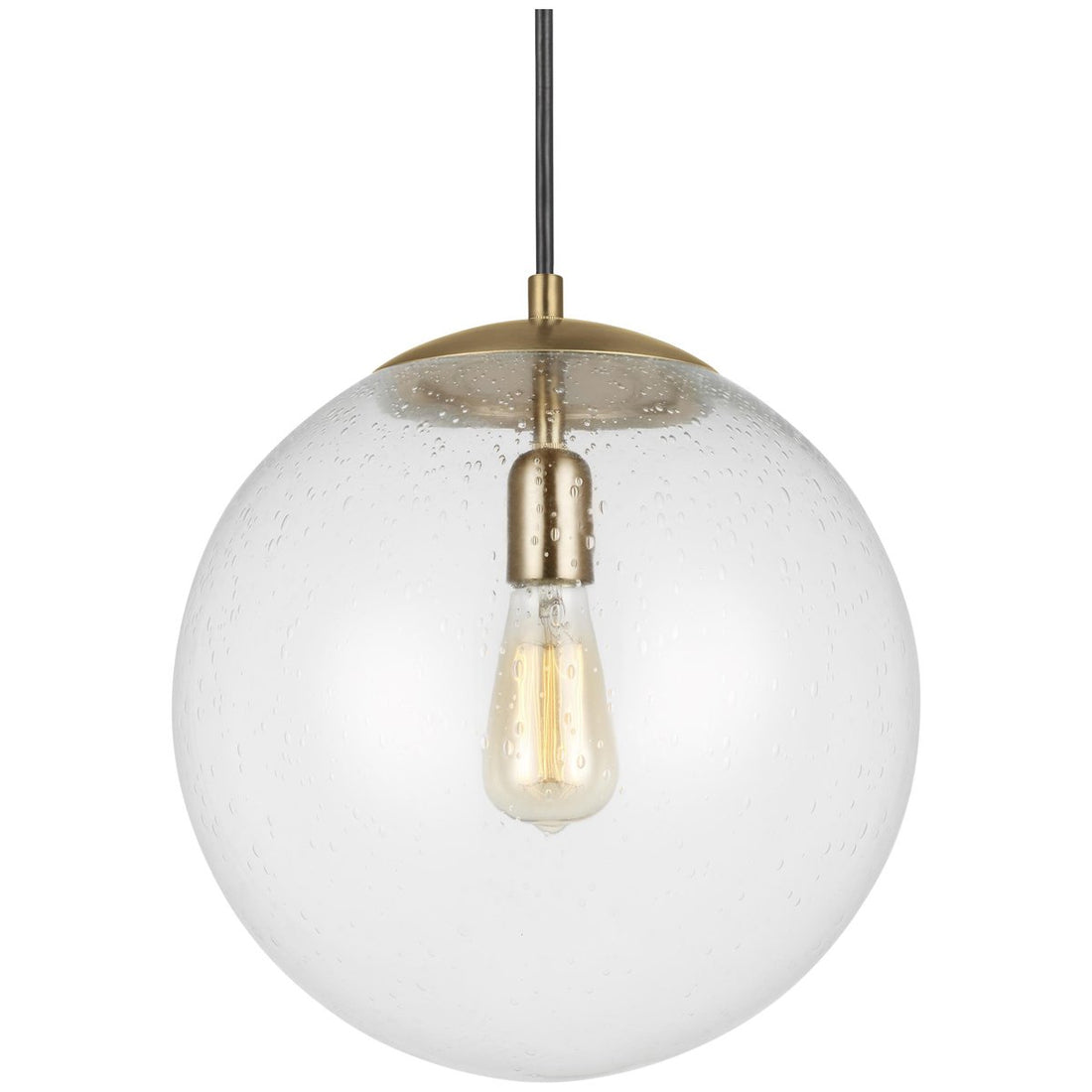 Sea Gull Lighting Leo - Hanging Globe 1-Light Pendant - Steel