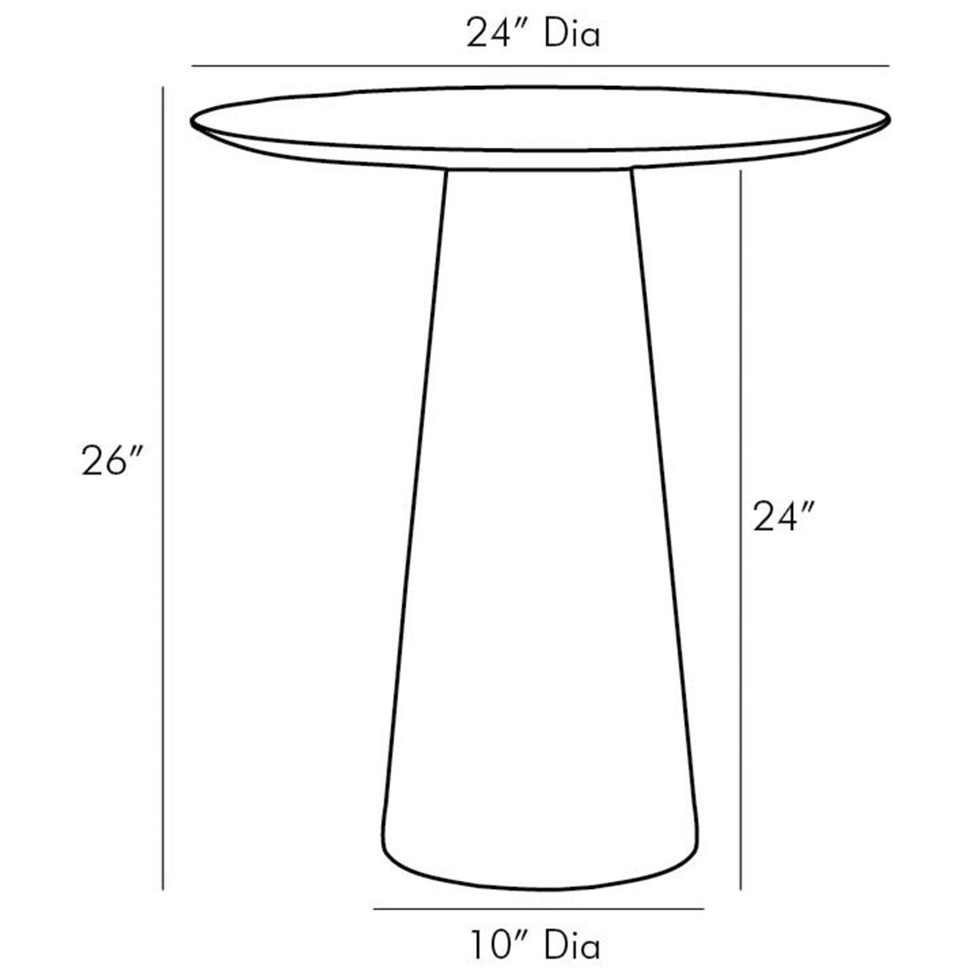 Arteriors Theodore Side Table