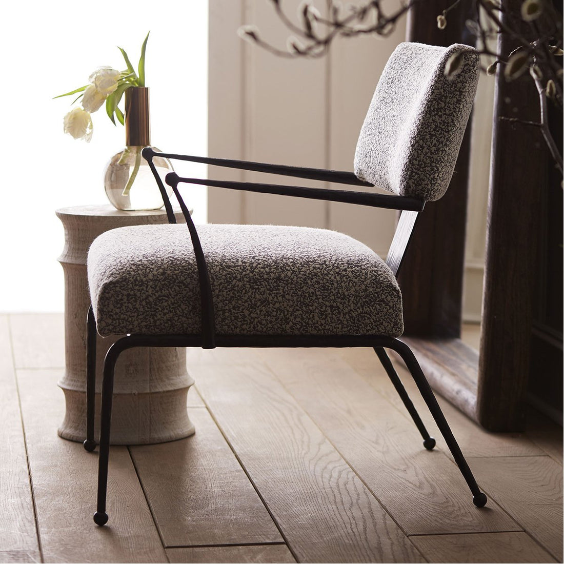 Arteriors Wallace Chair - Pitch Texture