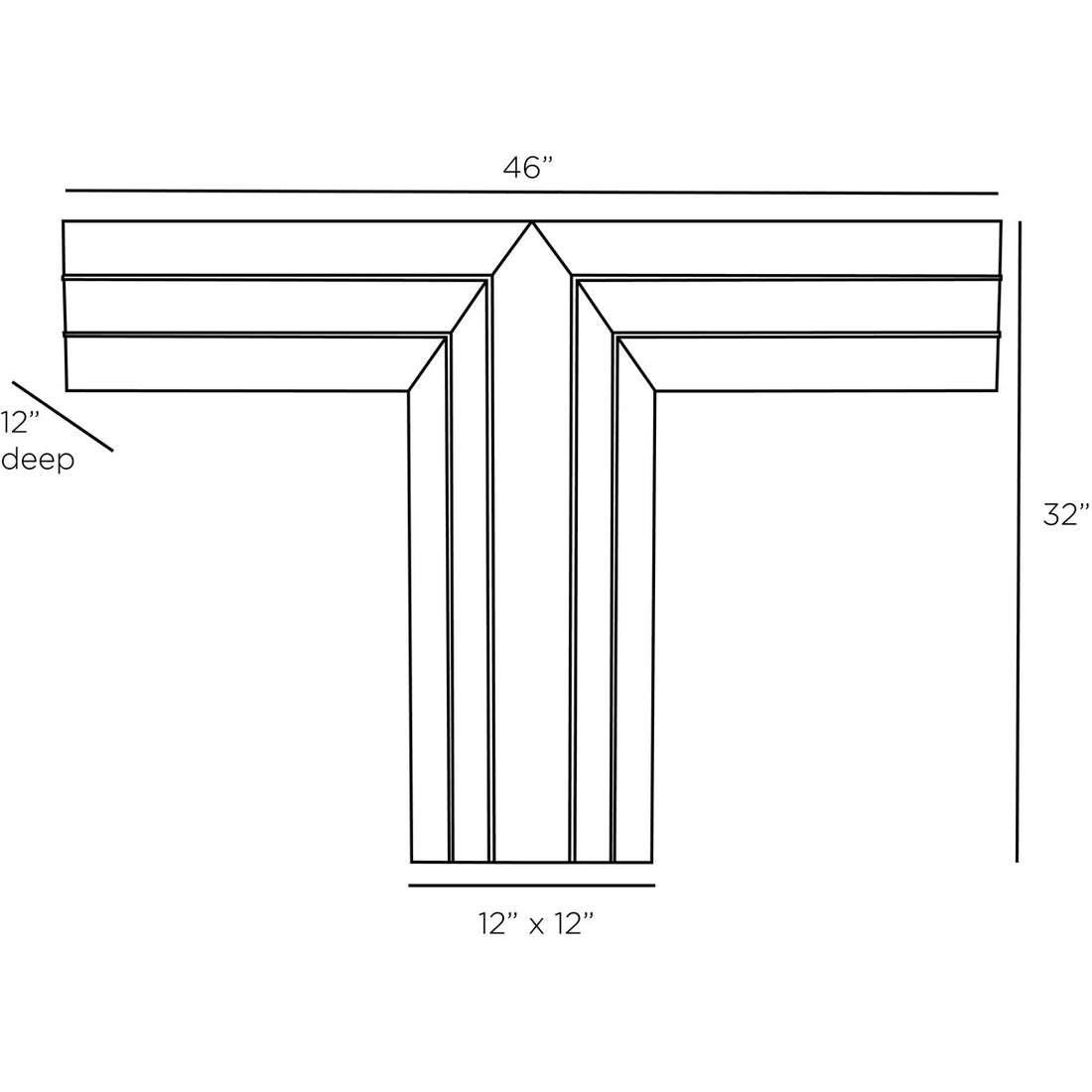 Arteriors Romeo Console Table