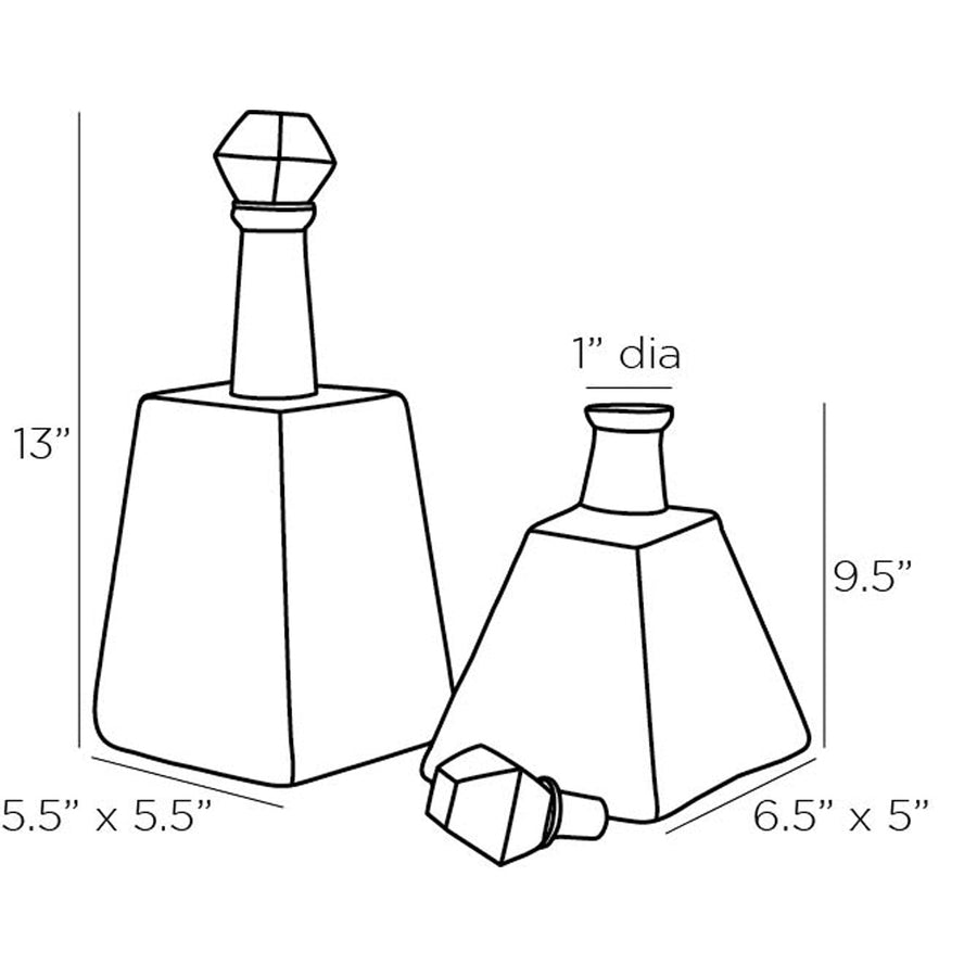 Arteriors Preston Decanters, 2-Piece Set