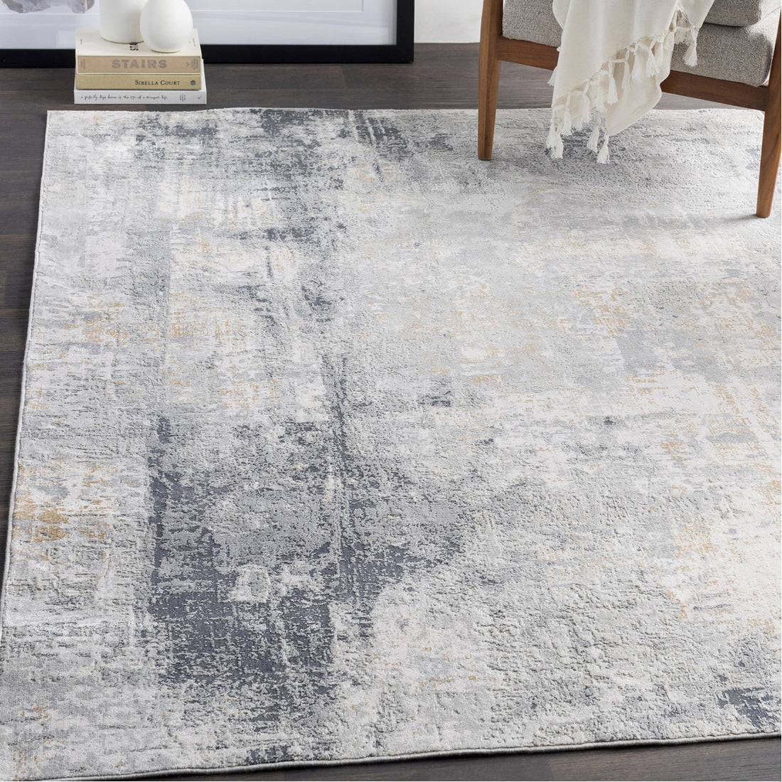 Uttermost Paoli Gray Abstract Rug