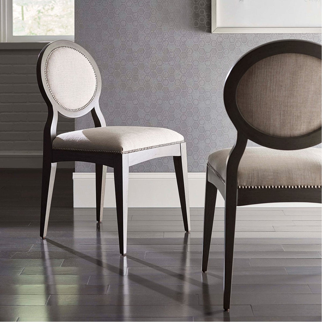 Woodbridge Furniture Ventura Oval Side Chair, Set of 2