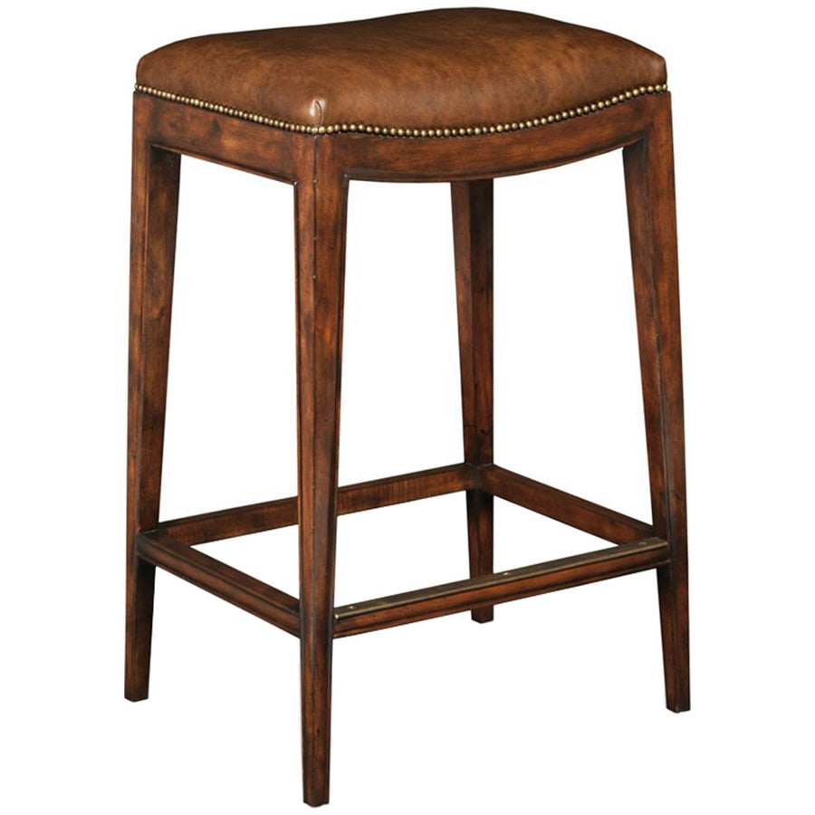 Woodbridge Furniture Saddle Seat Counter Stool