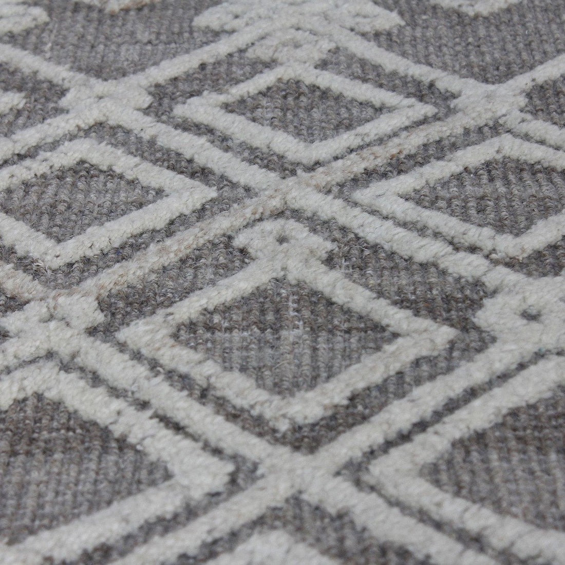 Uttermost Sieano Gray-Ivory Woven Natural Gray Wool Rug