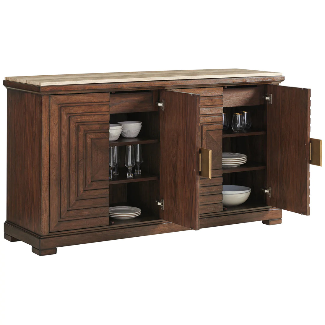 Lexington Silverado Los Gatos Buffet with Stone Top