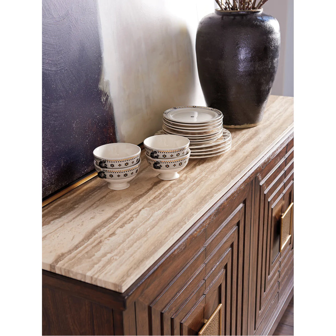 Lexington Silverado Los Gatos Buffet with Stone Top