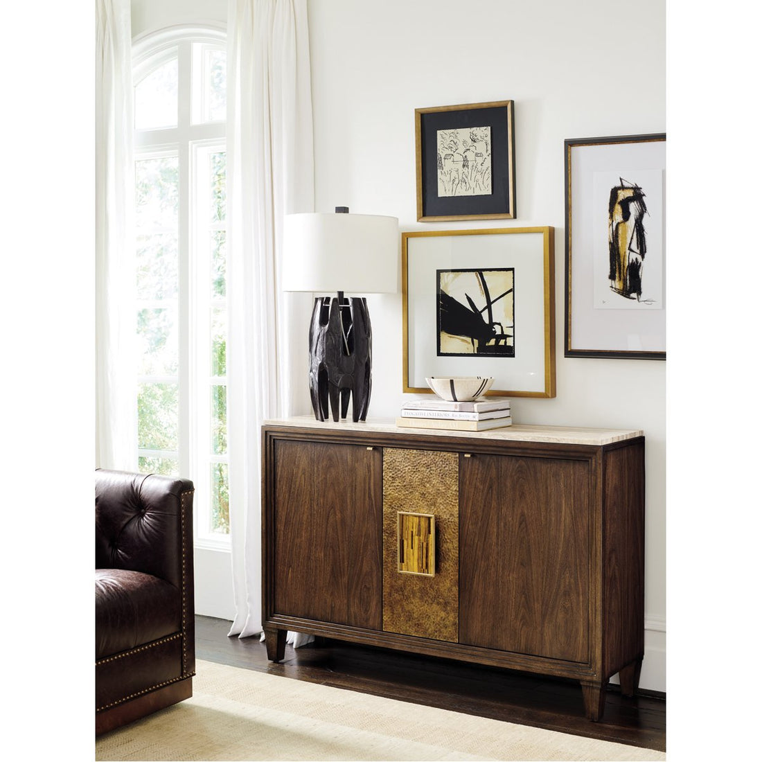 Lexington Silverado Santa Clara Hall Chest with Stone Top