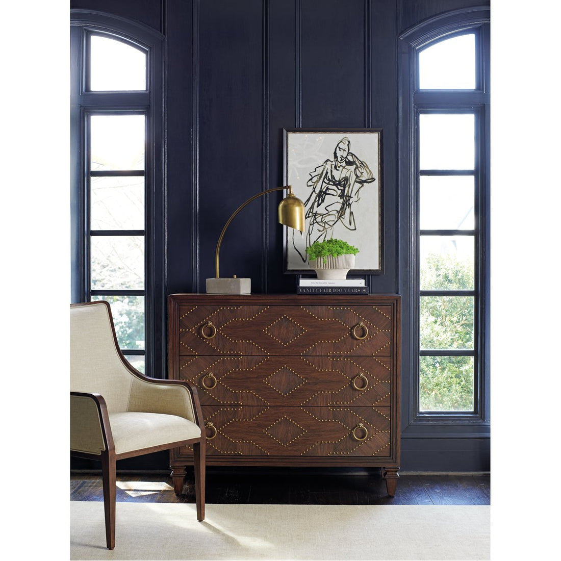 Lexington Silverado Woodland Drawer Hall Chest