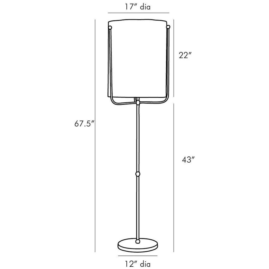 Arteriors Boise Floor Lamp