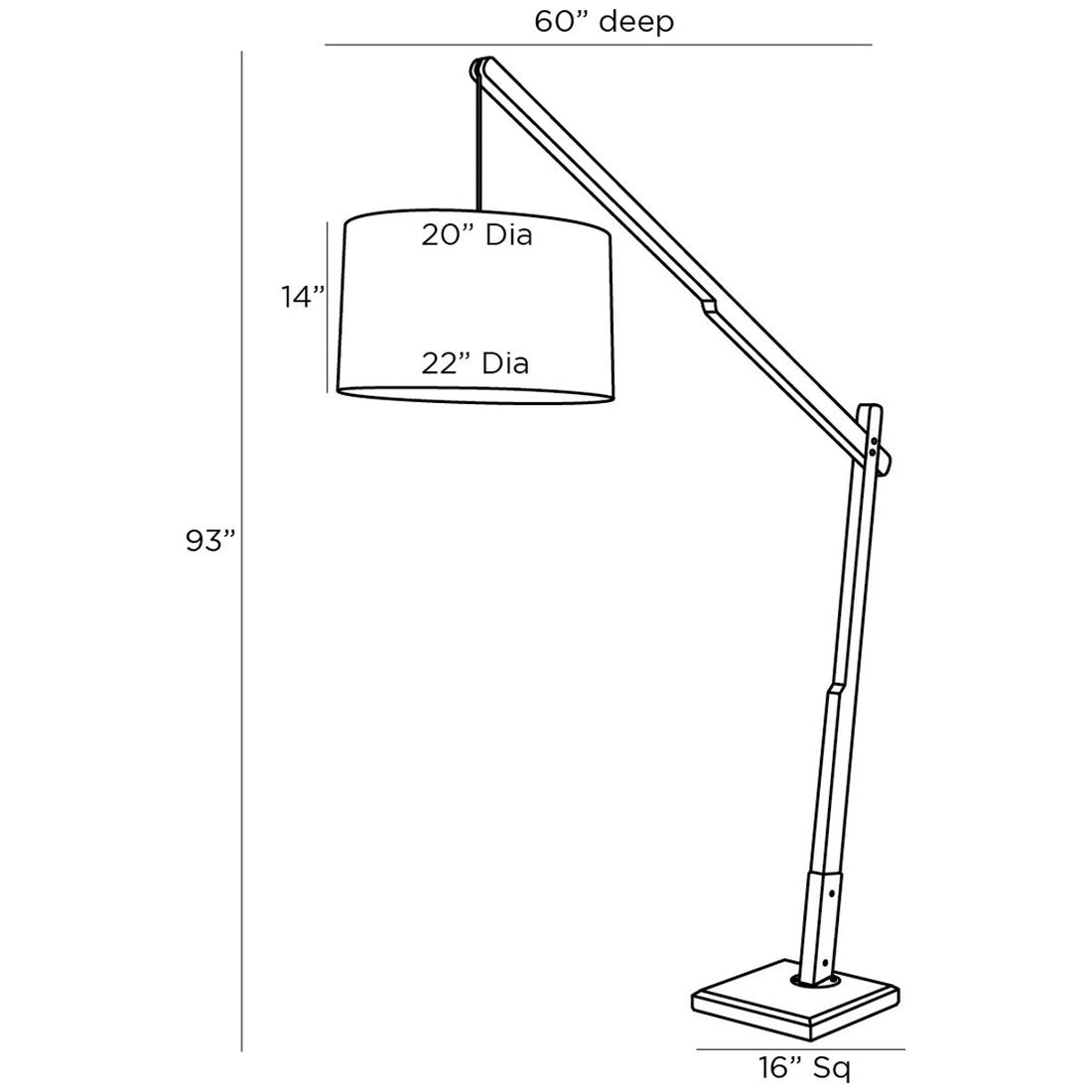 Arteriors Sarsa Floor Lamp