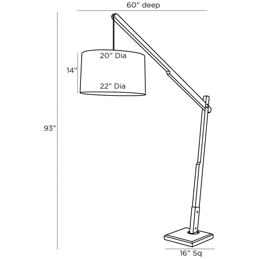 Arteriors Sarsa Floor Lamp