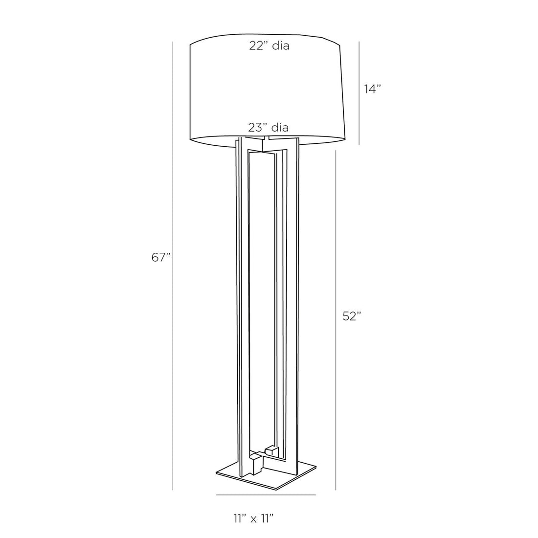 Arteriors Hoyt Floor Lamp