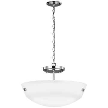 Sea Gull Lighting Kerrville 2-Light Semi-Flush Convertible Pendant