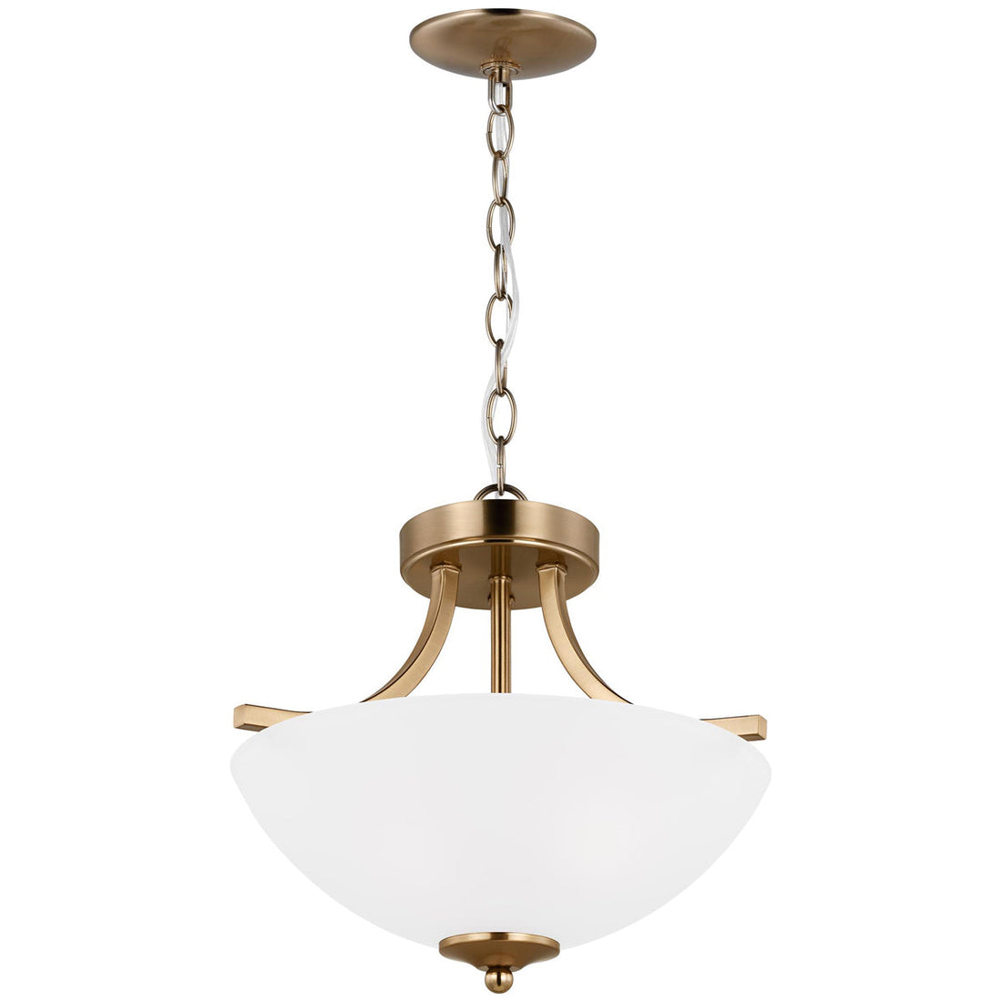 Sea Gull Lighting Geary 2-Light Semi-Flush Pendant without Bulb