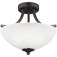 Sea Gull Lighting Geary 2-Light Semi-Flush Convertible Pendant - 9.5W