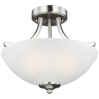 Sea Gull Lighting Geary 2-Light Semi-Flush Convertible Pendant - 9.5W