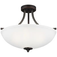 Sea Gull Lighting Geary Medium 3-Light Semi-Flush Convertible Pendant