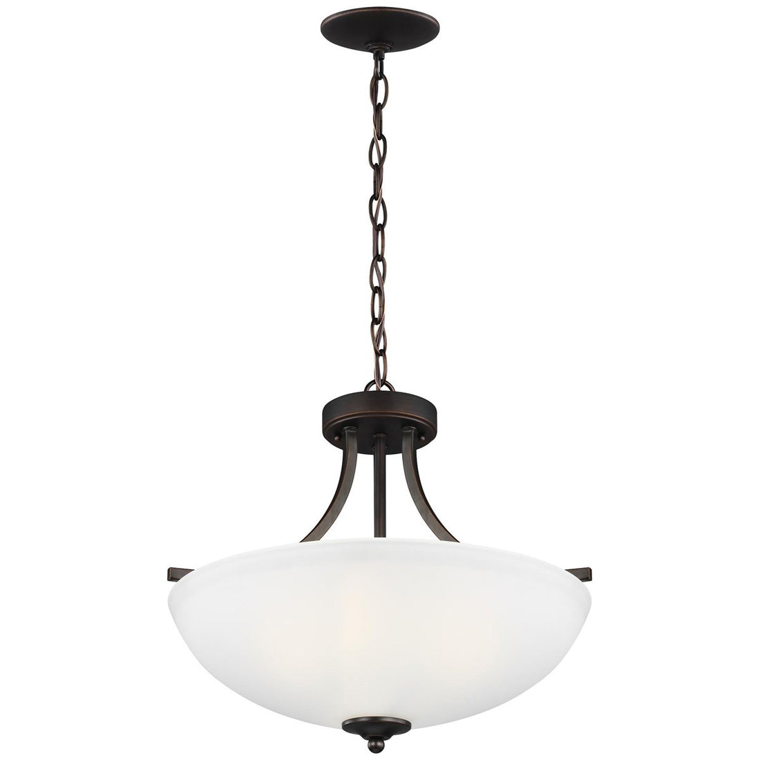 Sea Gull Lighting Geary Medium 3-Light Semi-Flush Convertible Pendant