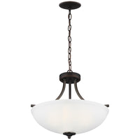 Sea Gull Lighting Geary Medium 3-Light Semi-Flush Convertible Pendant