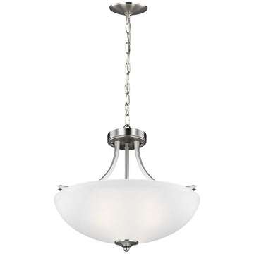 Sea Gull Lighting Geary Medium 3-Light Semi-Flush Convertible Pendant