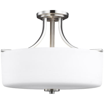 Sea Gull Lighting Canfield 3-Light Semi-Flush Mount