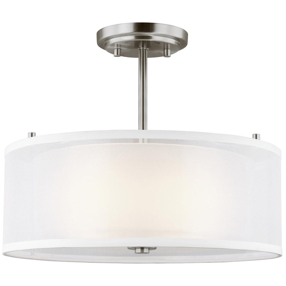 Sea Gull Lighting Elmwood Park 2-Light Semi-Flush Mount