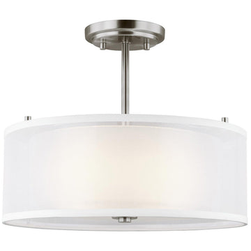 Sea Gull Lighting Elmwood Park 2-Light Semi-Flush Mount