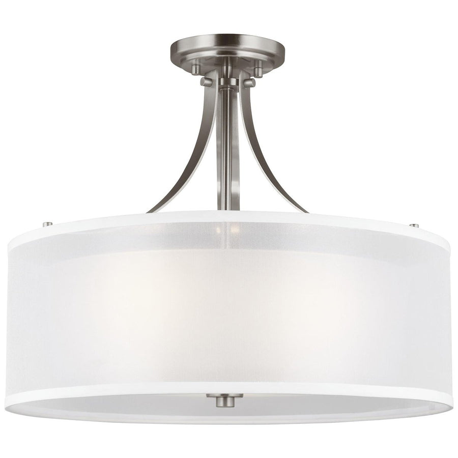 Sea Gull Lighting Elmwood Park 3-Light Semi-Flush Mount