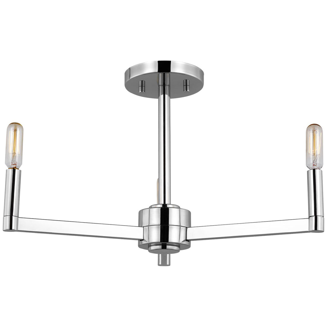 Sea Gull Lighting Fullton 3-Light Semi-Flush Mount without Bulb