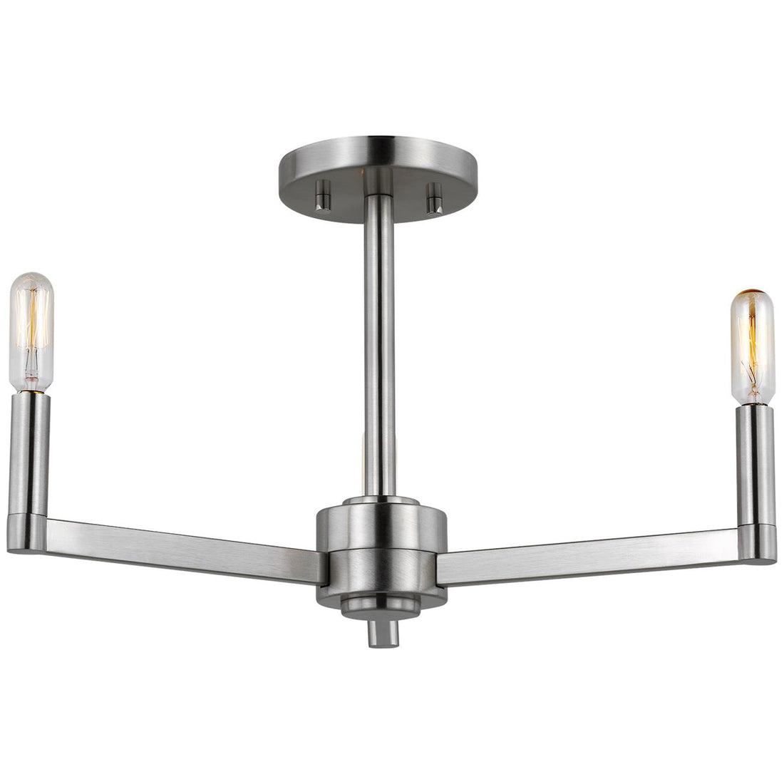 Sea Gull Lighting Fullton 3-Light Semi-Flush Mount without Bulb