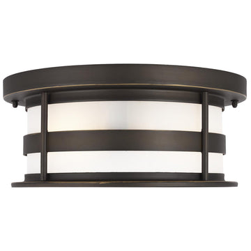 Sea Gull Lighting Wilburn 2-Light Outdoor Flush Mount