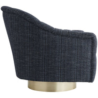 Arteriors Springsteen Tweed Swivel Chair - Champagne/Indigo