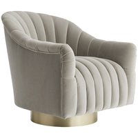 Arteriors Springsteen Swivel Chair - Champagne/Flint