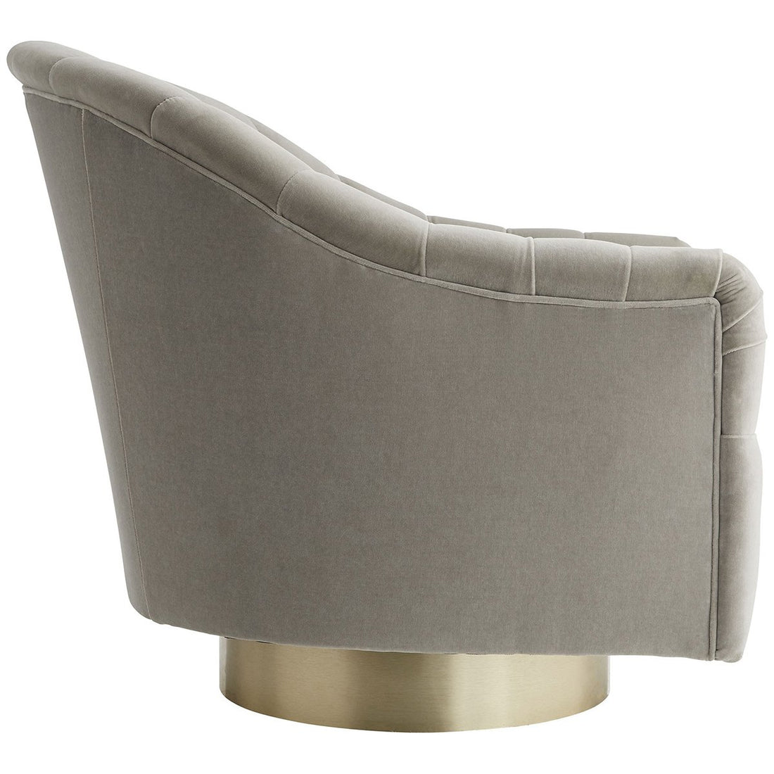 Arteriors Springsteen Swivel Chair - Champagne/Flint