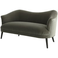 Arteriors Duprey Velvet Settee - Sharkskin/Grey Ash