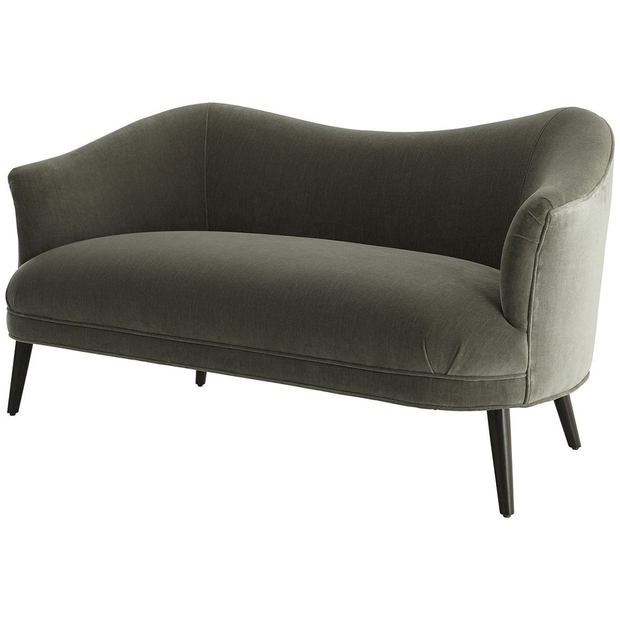 Arteriors Duprey Velvet Settee - Sharkskin/Grey Ash