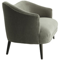 Arteriors Duprey Velvet Settee - Sharkskin/Grey Ash