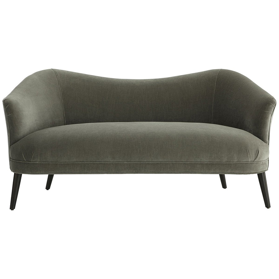 Arteriors Duprey Velvet Settee - Sharkskin/Grey Ash