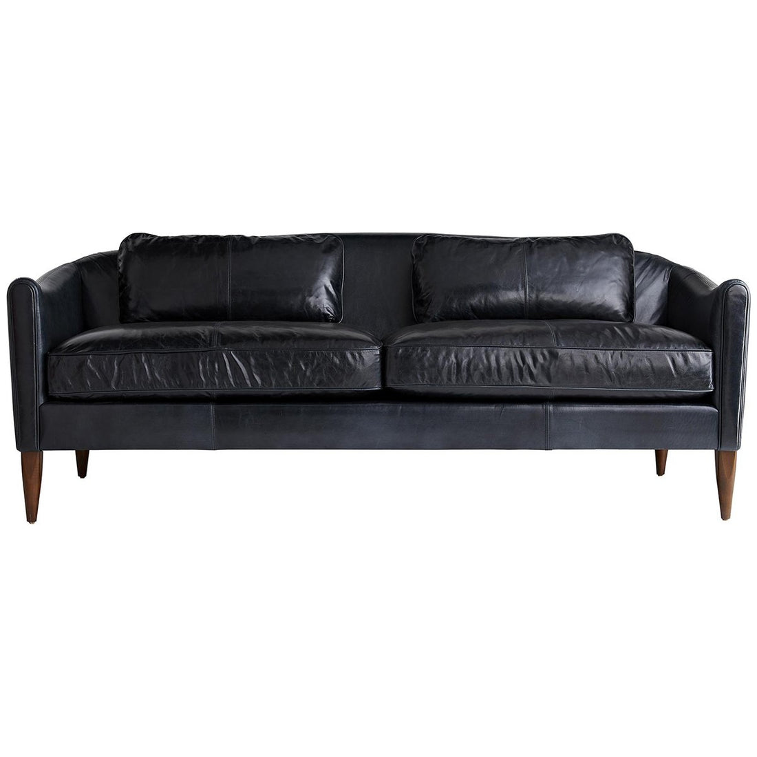 Arteriors Vincent Leather Sofa - Ink